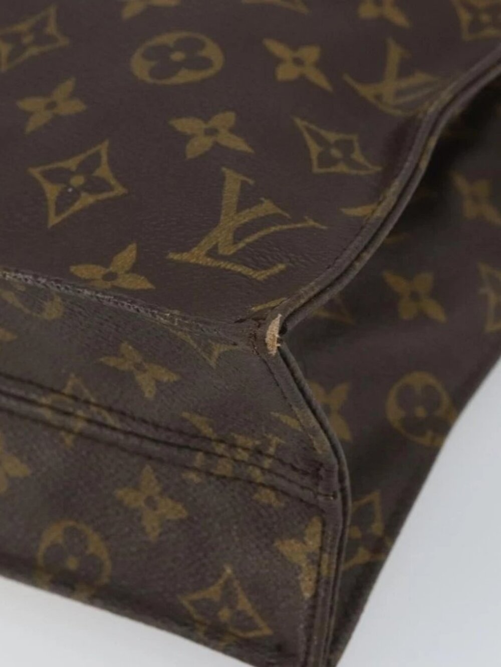 LOUIS VUITTON Monogram Sac Plat Hand Bag M51140 LV Auth - Picture 12 of 16